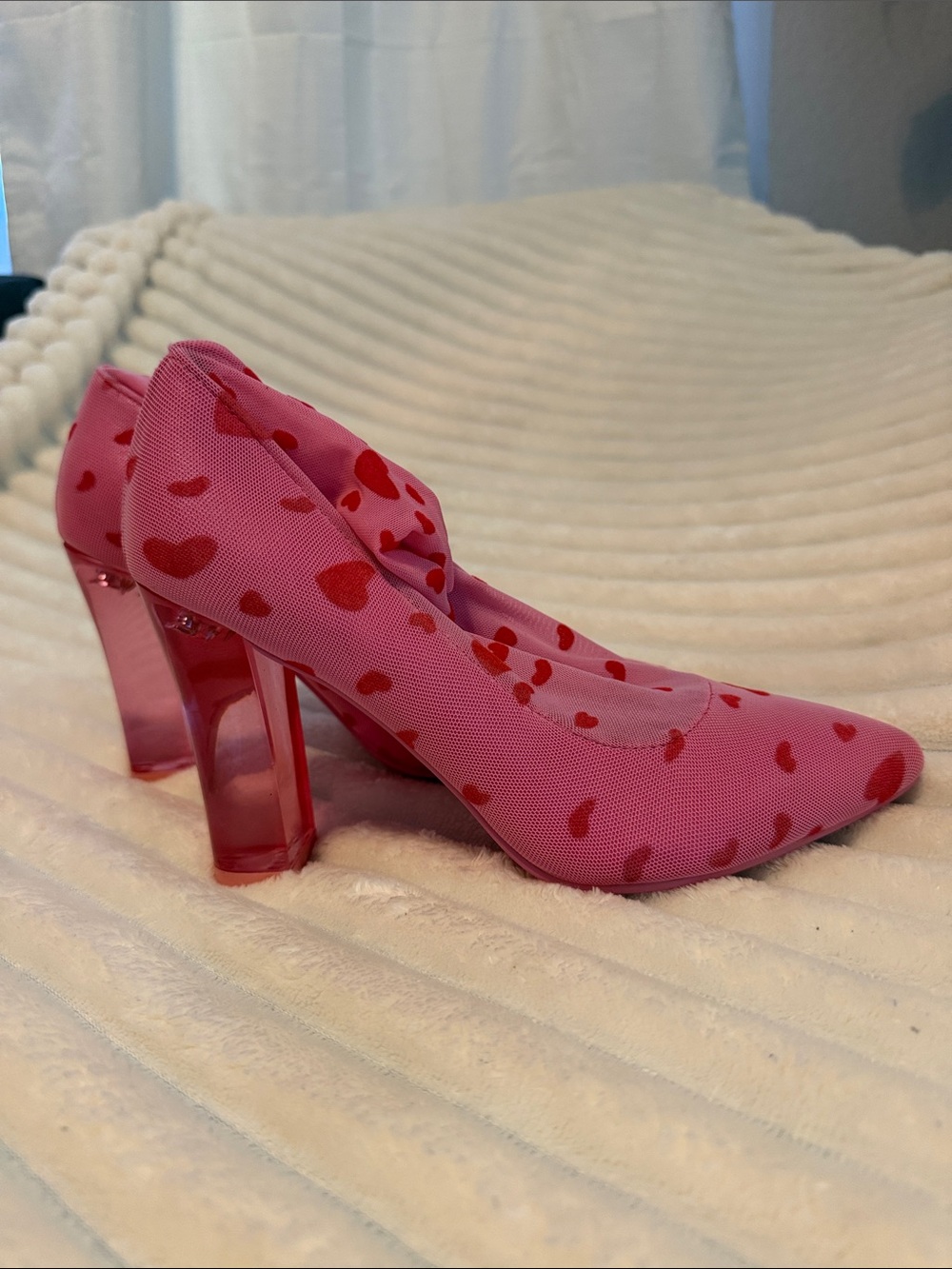 Sugar Thrillz CANDY FEELIN' LOVESICK MESH SOCK BOOTIES - Picture 3 of 7